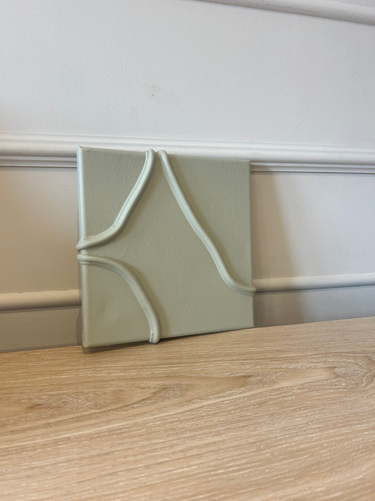 A5 Green Textured Art