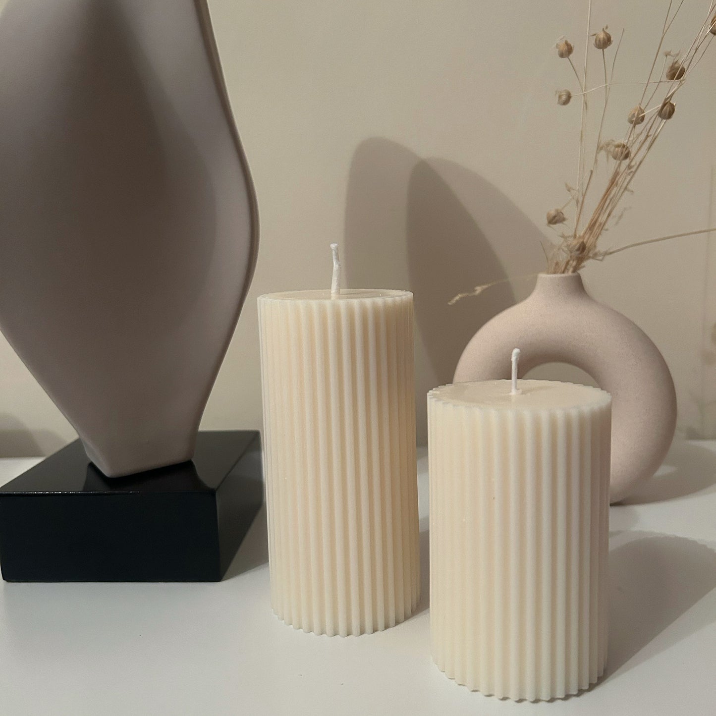 Ribbed Duo Candle